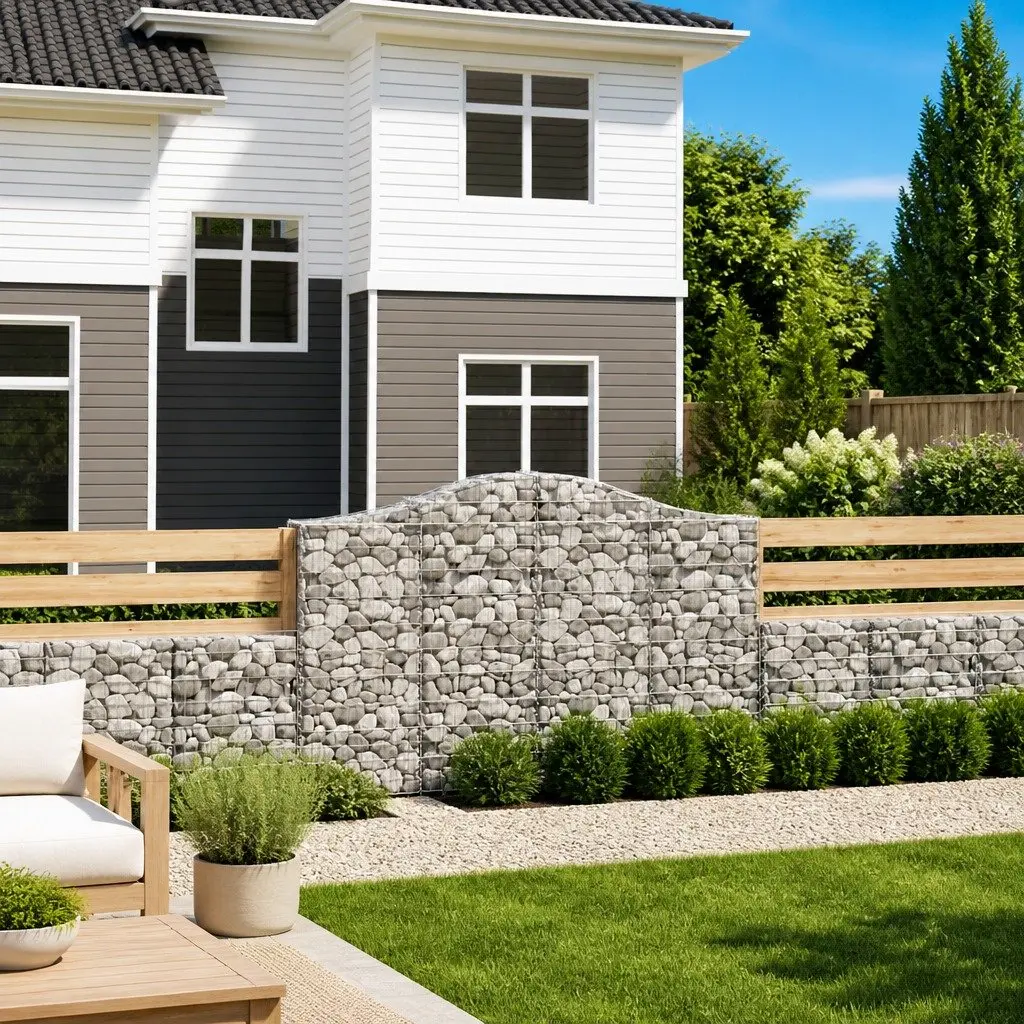 Arched Gabion Baskets for Outdoor Settings