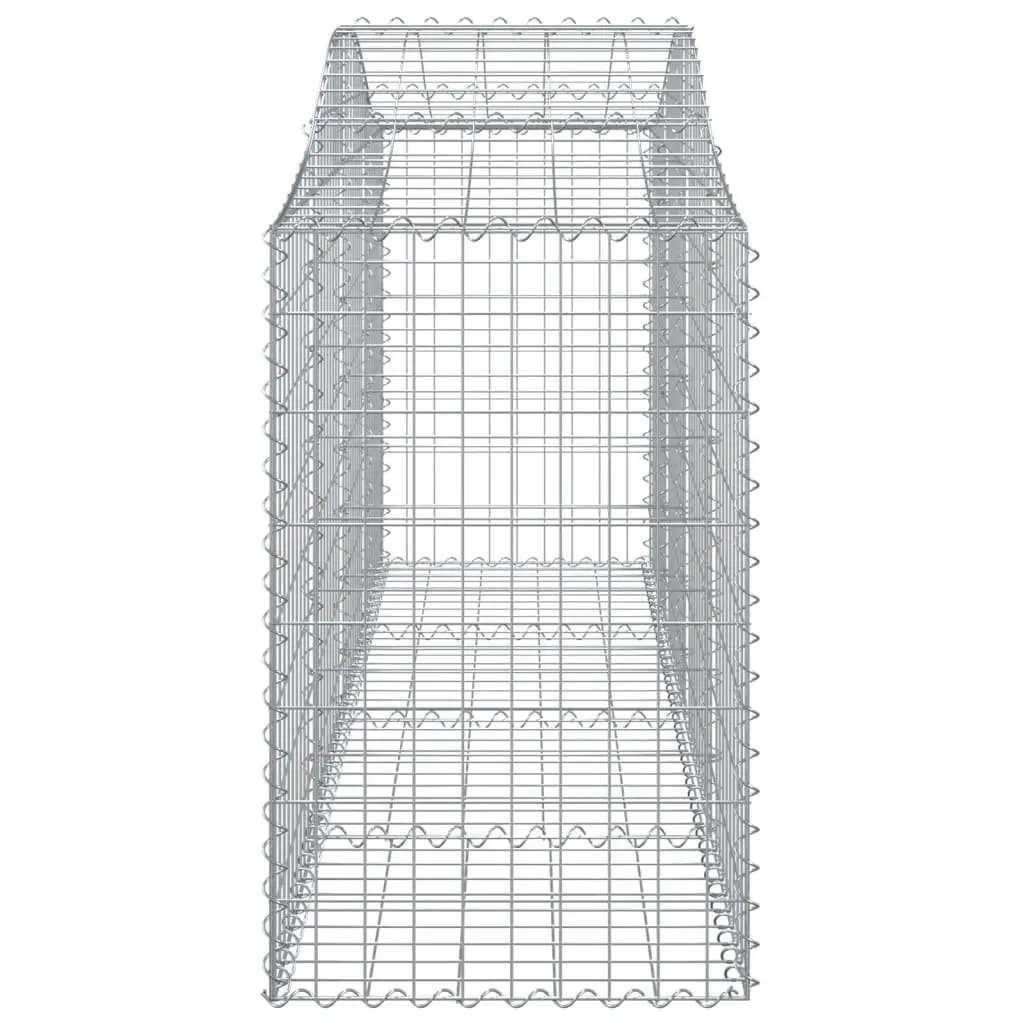 Arched Gabion Baskets 18 Pieces Garden Retaining Wall Decorative Barriers
