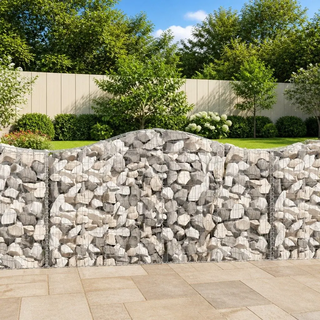 11-Piece Arched Gabion Baskets for Home Use