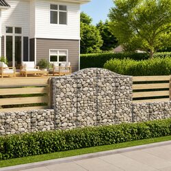 3 pcs Arched Gabion Baskets for Backyard and Garden Use