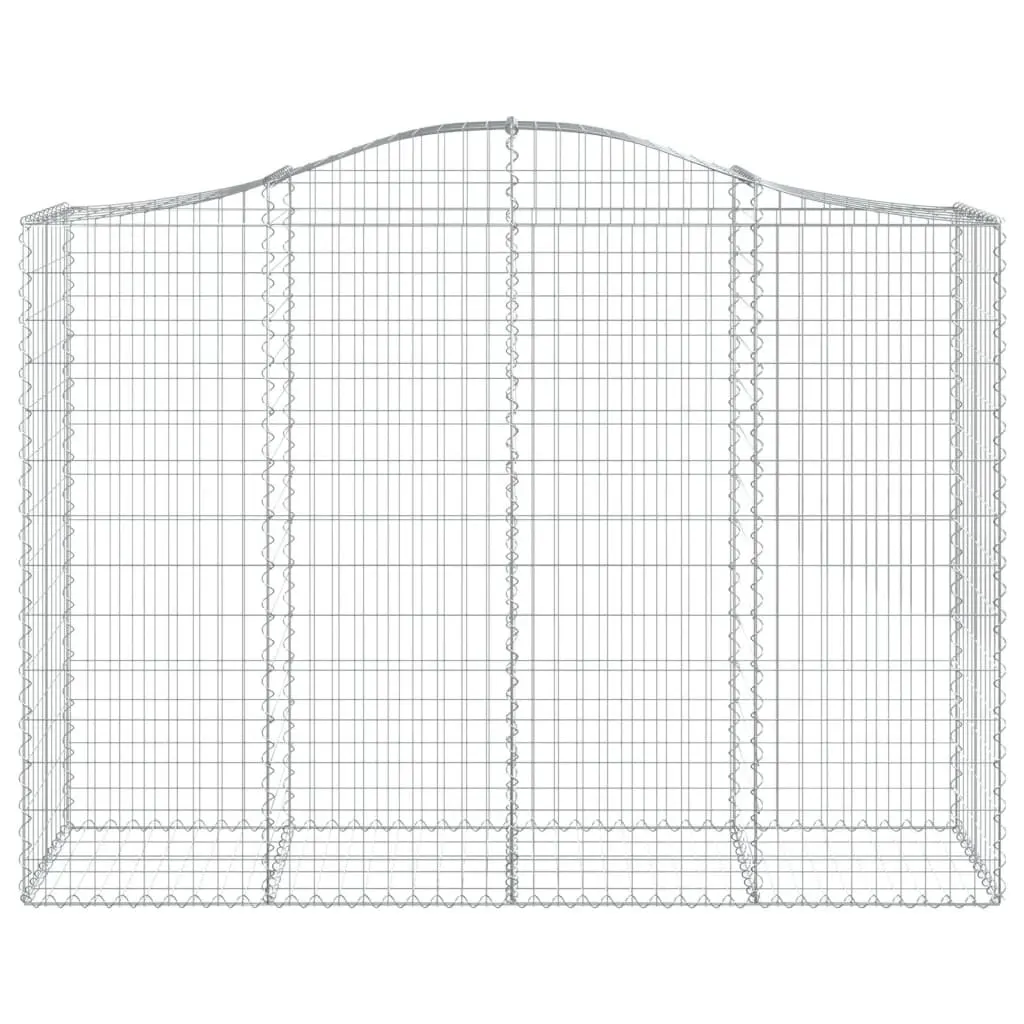 Arched Gabion Baskets 4 pcs Garden Barrier Retaining Wall Decorative Outdoor