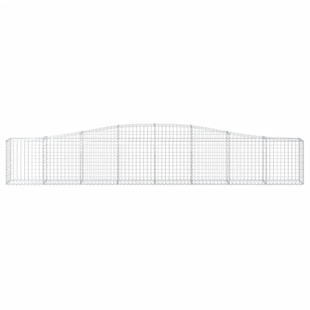 Arched Gabion Baskets 5 pcs 400x30x60/80 cm Garden Decorative Retaining Wall