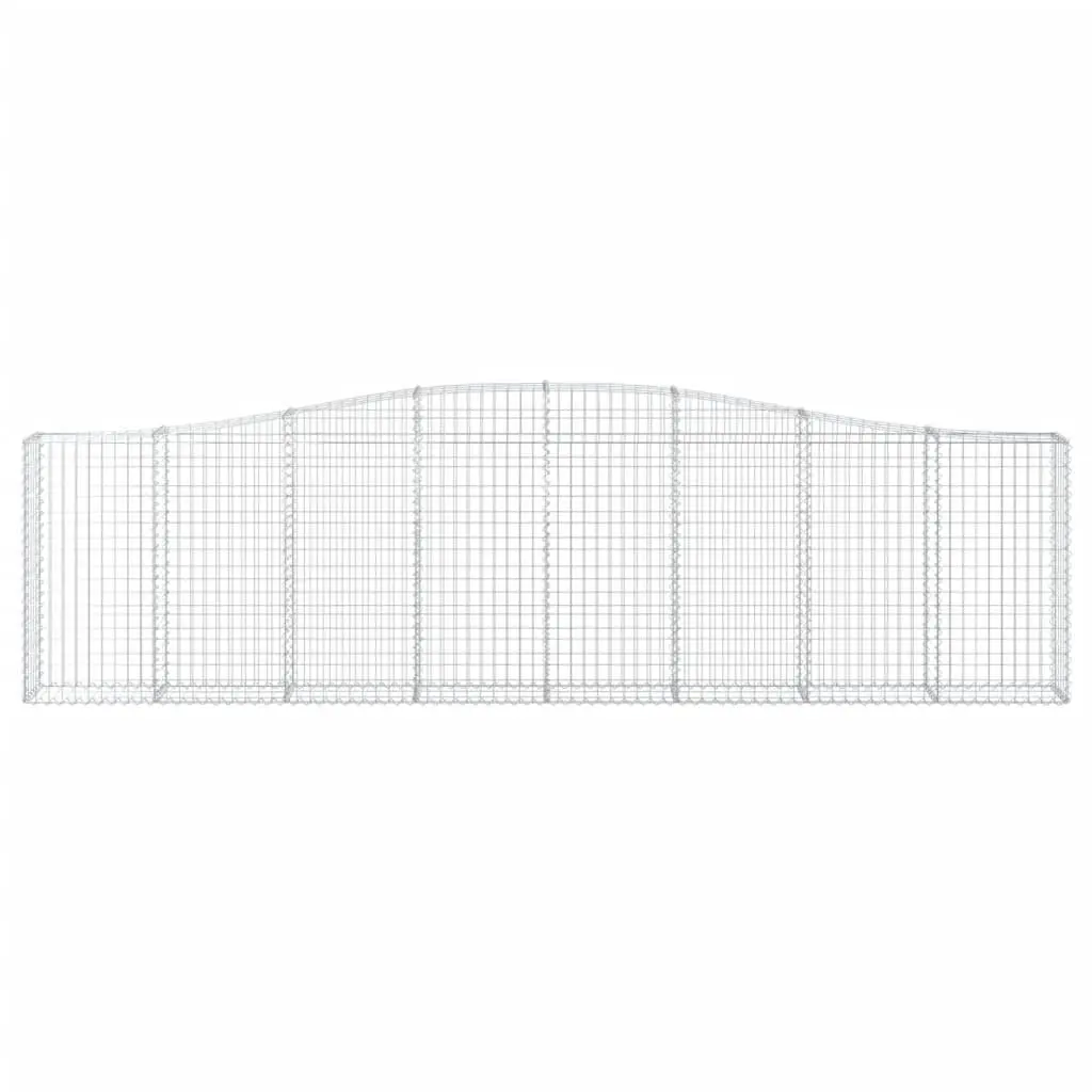 Arched Gabion Baskets 2 pcs Garden Barrier Retaining Wall Decorative Outdoor