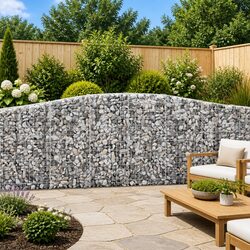 Practical Gabion Baskets: 6-Piece Set for Outdoor Spaces