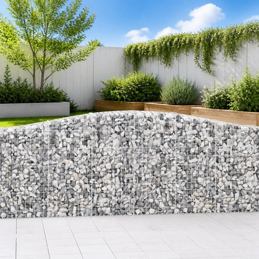 Arched Gabion Baskets for Garden Use