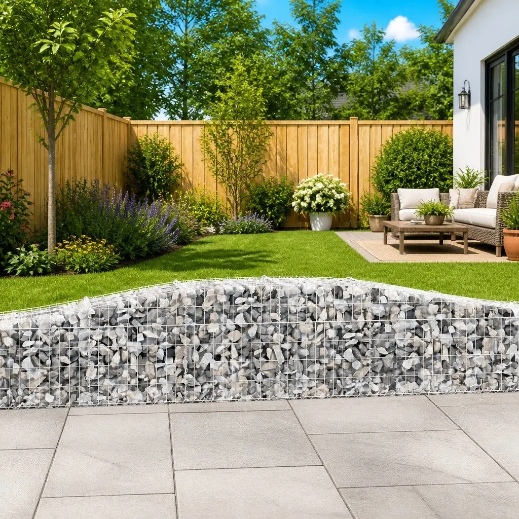 2-Piece Arched Gabion Basket Set