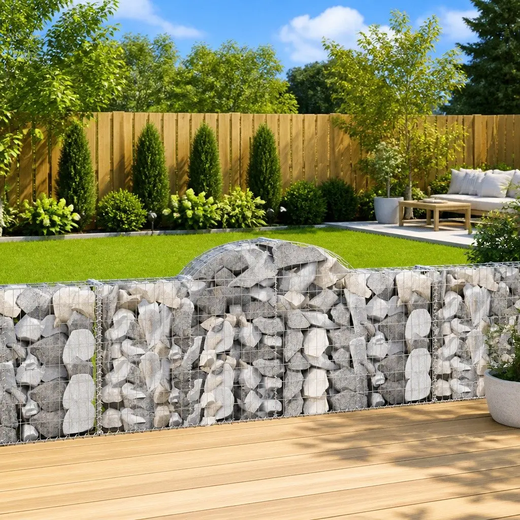 Arched Gabion Baskets for Backyard and Garden Use