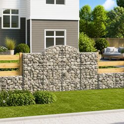 Practical Arched Gabion Baskets for Your Outdoor Space - 2 Pack