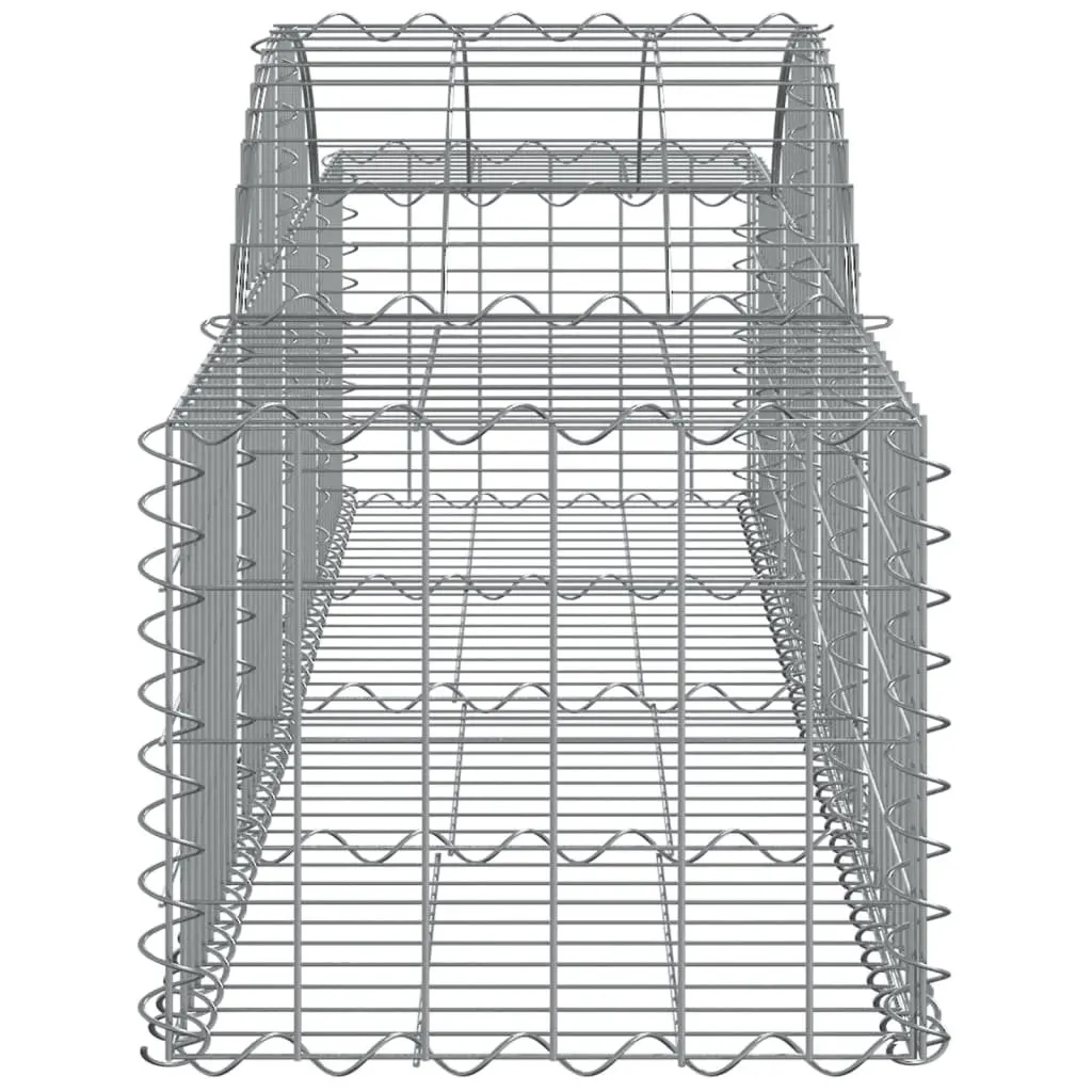 Arched Gabion Baskets 2 pcs Garden Barrier Retaining Wall Decorative Outdoor