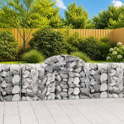 Functional Arched Gabion Baskets for Home Landscaping