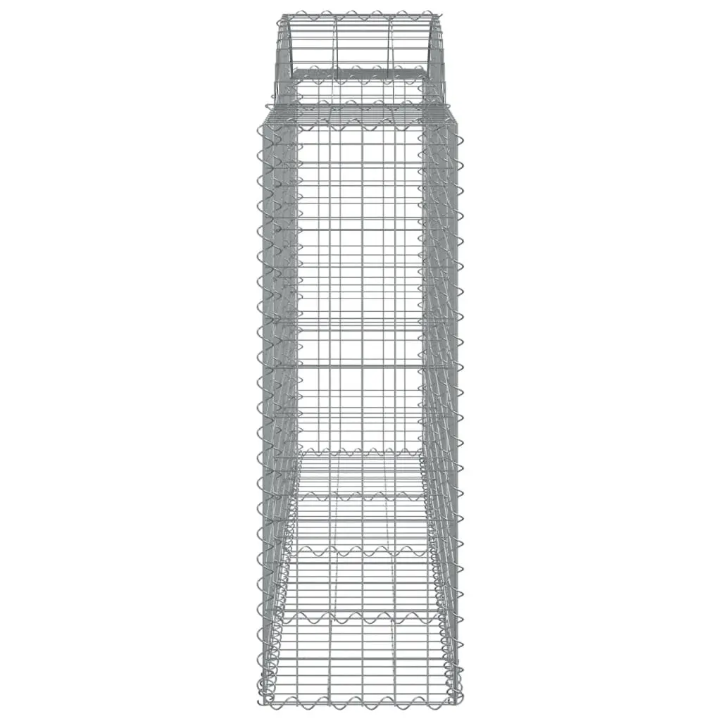 Arched Gabion Baskets 4 pcs Garden Barrier Retaining Wall Decorative Outdoor