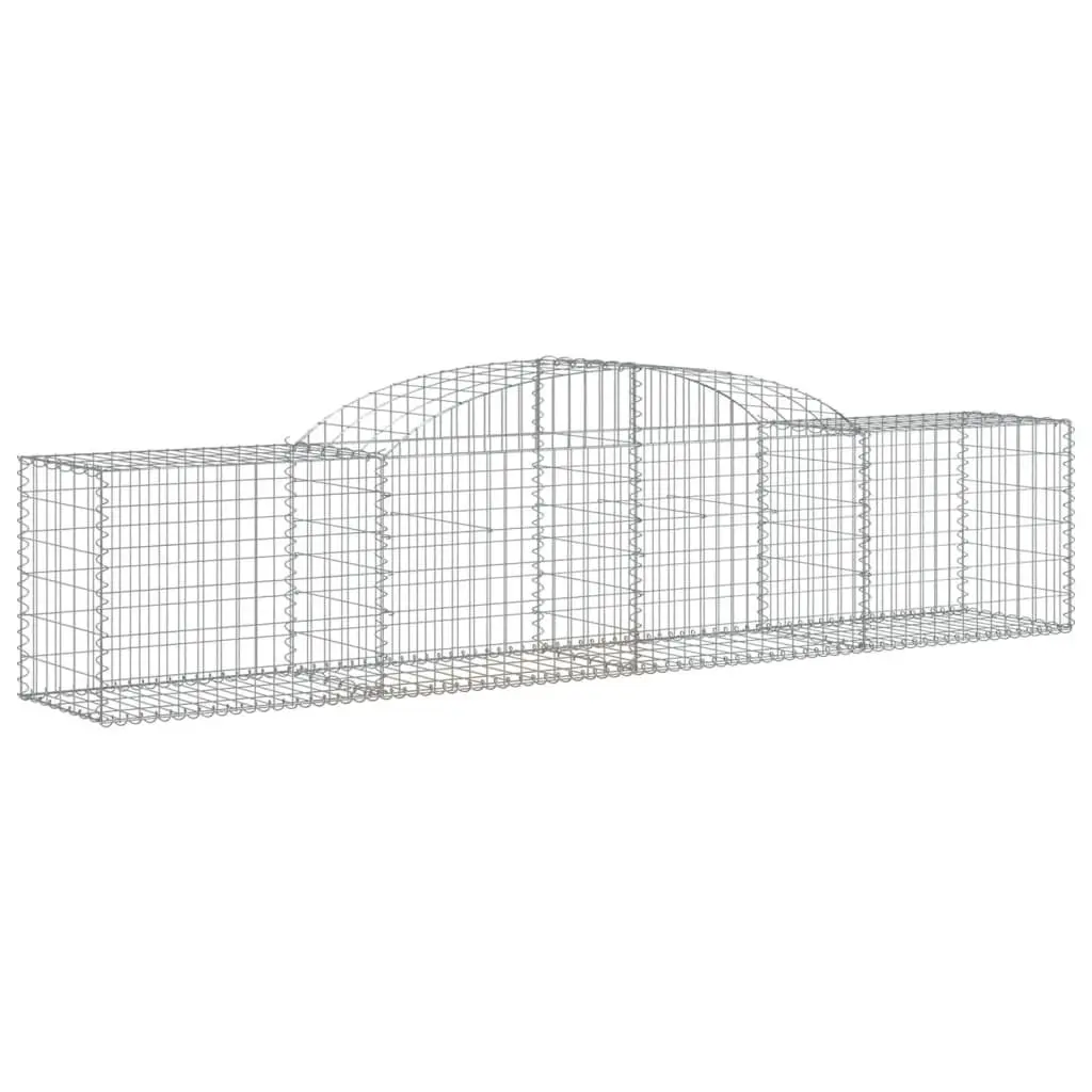 Arched Gabion Baskets 3 Piece Set Garden Barrier Decorative Retaining Wall