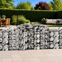 Functional 8-Piece Arched Gabion Baskets for Your Home