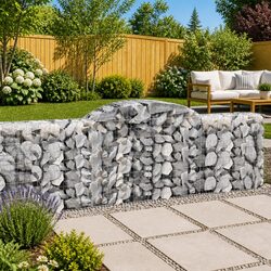 Practical Arched Gabion Baskets for Versatile Use in Gardens