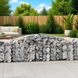 Functional 5 pcs Arched Gabion Baskets for Garden Use