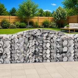Versatile 6-Piece Arched Gabion Baskets for Your Home