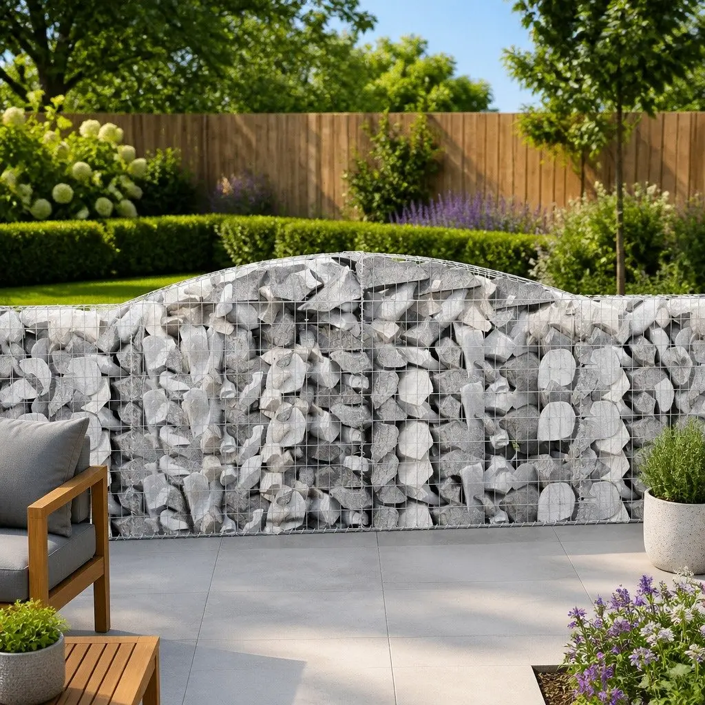 8 pcs Arched Gabion Baskets for Home Use