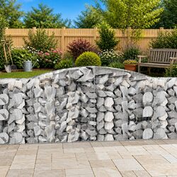 Versatile 9-Piece Arched Gabion Baskets for Your Home