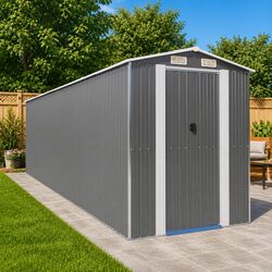 Practical Grey Garden Shed for Your Outdoor Needs
