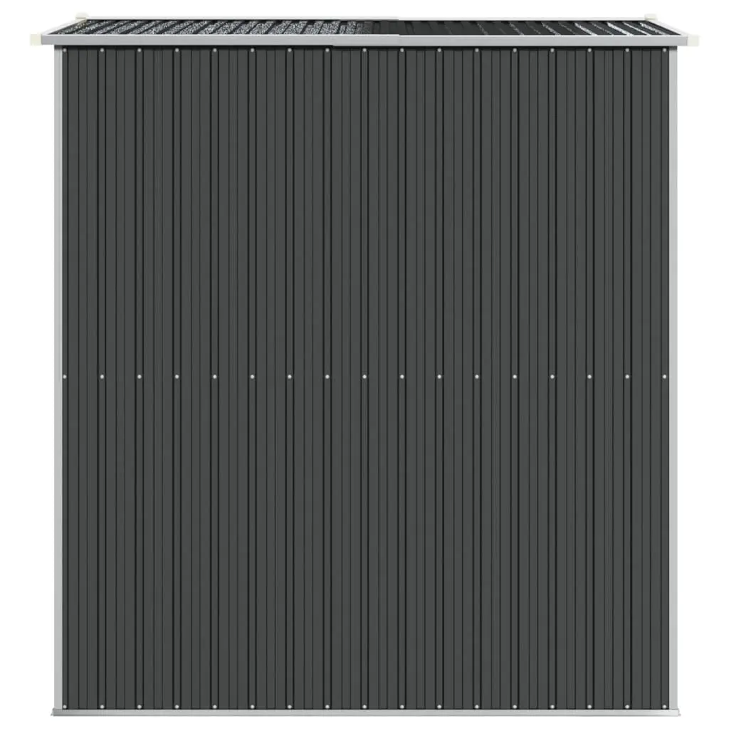 Garden Shed Galvanised Steel 192 x 191 x 223 cm Anthracite Outdoor Storage Tool House