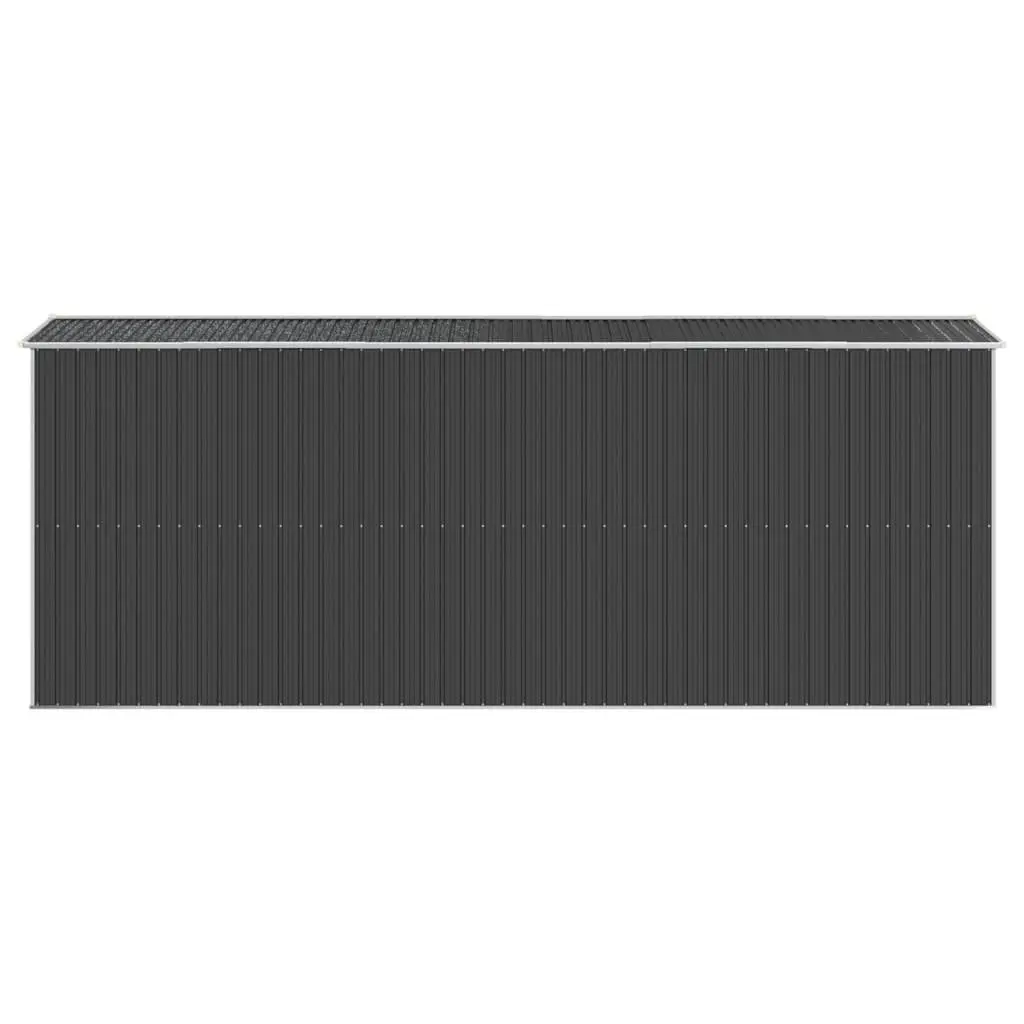 Garden Shed Galvanised Steel 192x523x223cm Anthracite Outdoor Storage Tool House