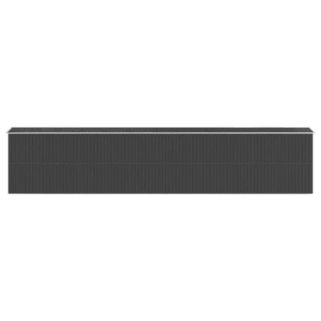 Garden Shed Durable Galvanised Steel Outdoor Storage 192x102x223cm Anthracite Colour Spacious Tool House