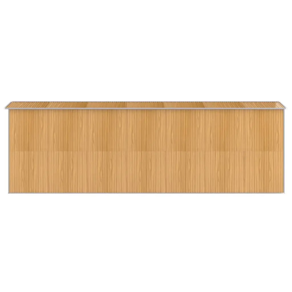Garden Shed Steel Light Brown Outdoor Storage Tool House 192x606x223cm