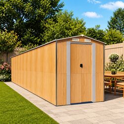 Outdoor Storage Shed for Tools and Gear, 192x938x223 cm
