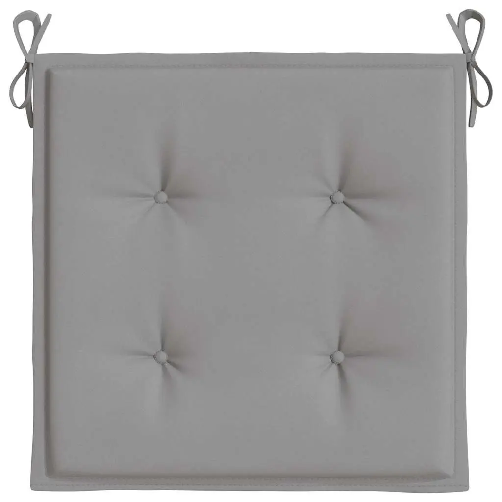 Garden Chair Cushions Oxford Fabric 40x40x4 cm Grey 6 Piece Outdoor Patio Seat Pad