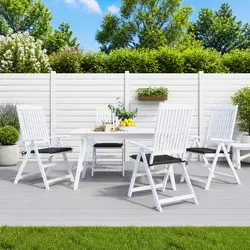 Practical Garden Chair Cushions 4 pcs Anthracite