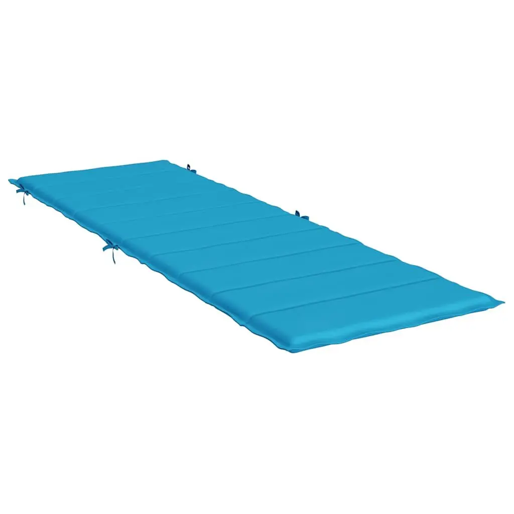 Sun Lounger Cushion Pad Outdoor Garden Patio Chair Seat Blue 186x58x4cm Oxford