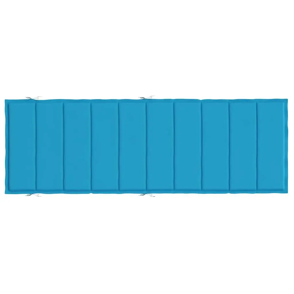 Sun Lounger Cushion Pad Outdoor Garden Patio Chair Seat Blue 186x58x4cm Oxford