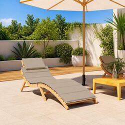 Practical Taupe Sun Lounger Cushion for Your Home