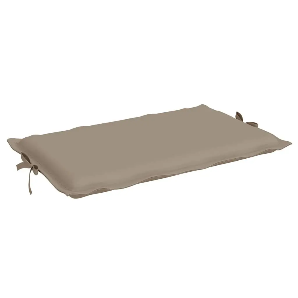 Sun Lounger Cushion Oxford Fabric 186 x 58 cm Taupe Outdoor Garden Patio Chair Pad Waterproof