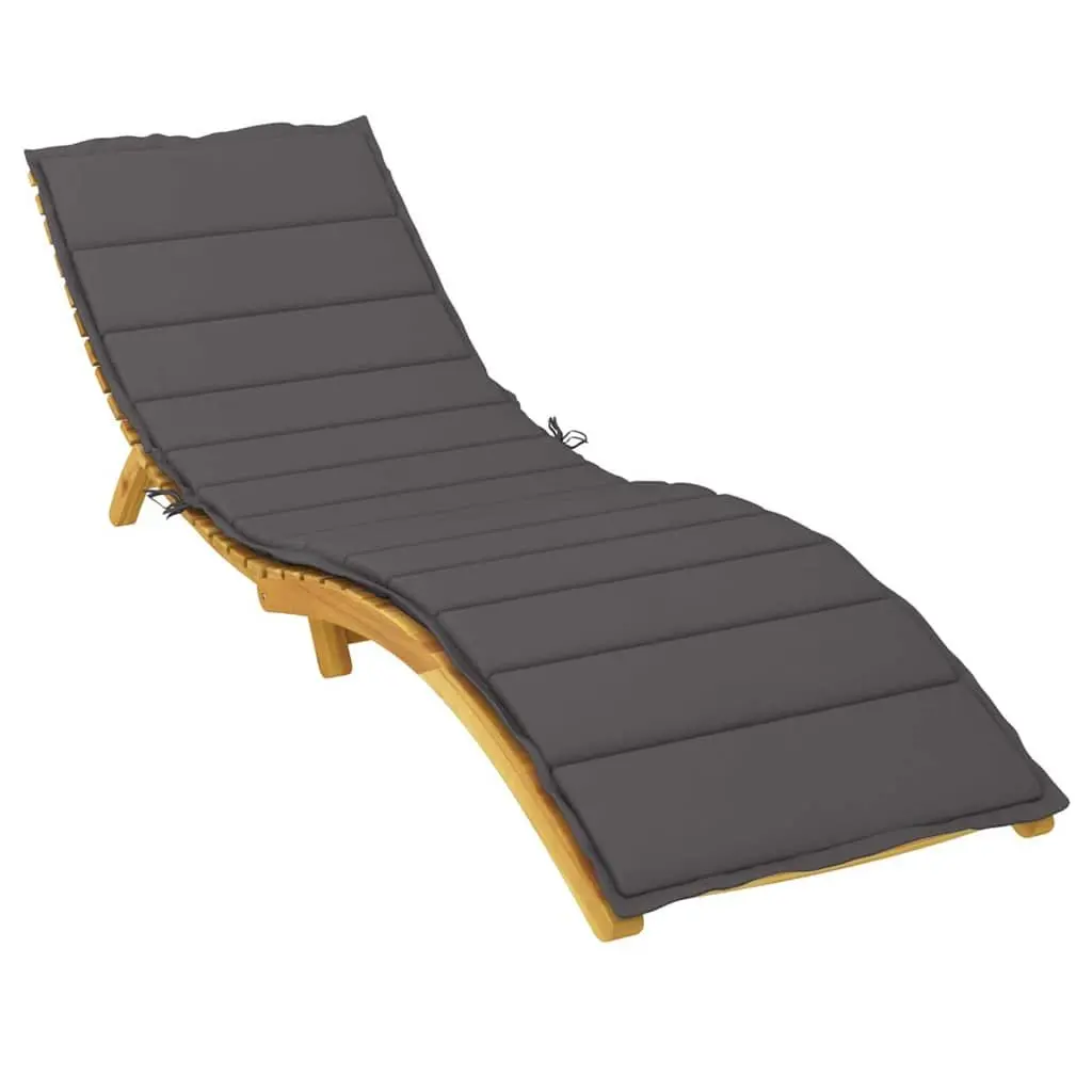 Sun Lounger Cushion Oxford Fabric 200x60x3cm Anthracite Outdoor Garden Patio Chair Pad