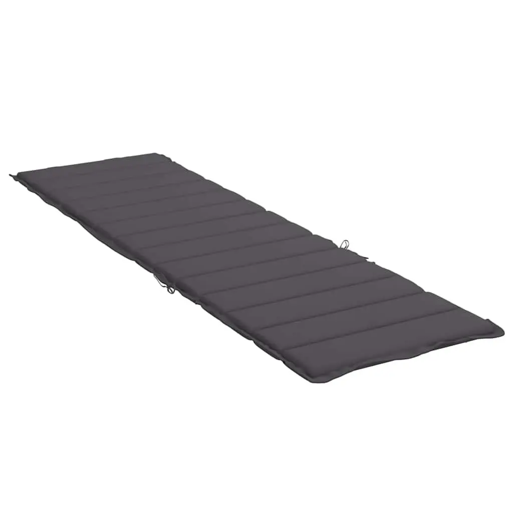 Sun Lounger Cushion Oxford Fabric 200x60x3cm Anthracite Outdoor Garden Patio Chair Pad