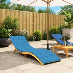 Versatile Blue Sun Lounger Cushion for Various Settings