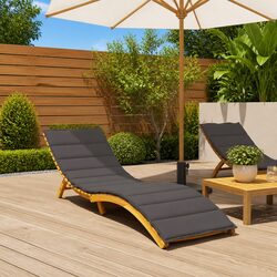 Versatile Sun Lounger Cushion for Outdoor Use 200x70x3cm