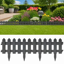 Practical Anthracite Garden Edging for Soft Earth