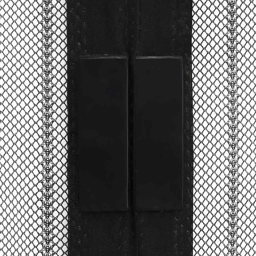 Insect Door Curtains for Easy Home Use 2 pcs Black 220x110 cm