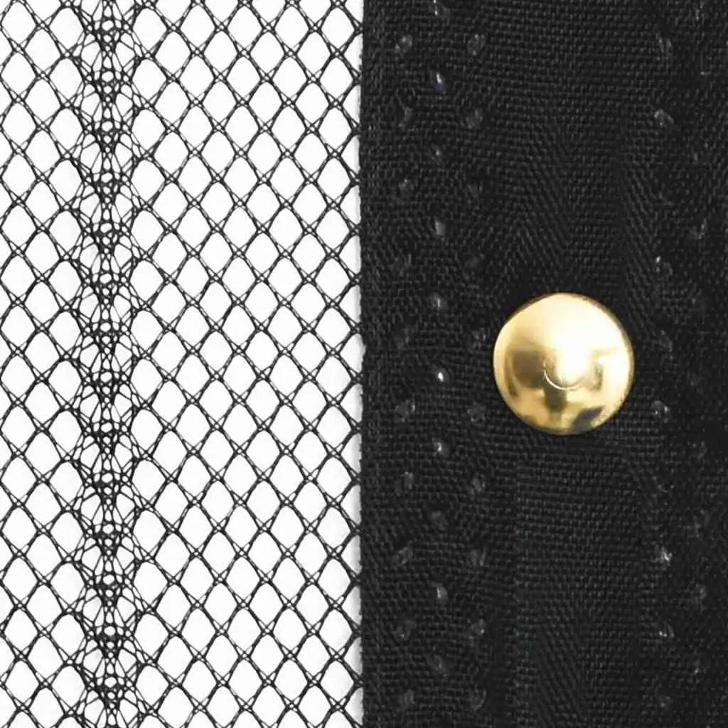 Insect Door Curtains for Easy Home Use 2 pcs Black 220x110 cm