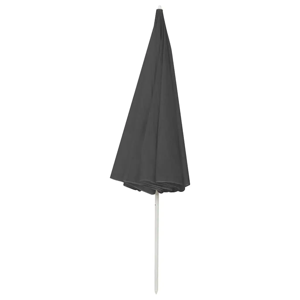Beach Parasol UV Protective Polyester Canopy 300cm Anthracite
