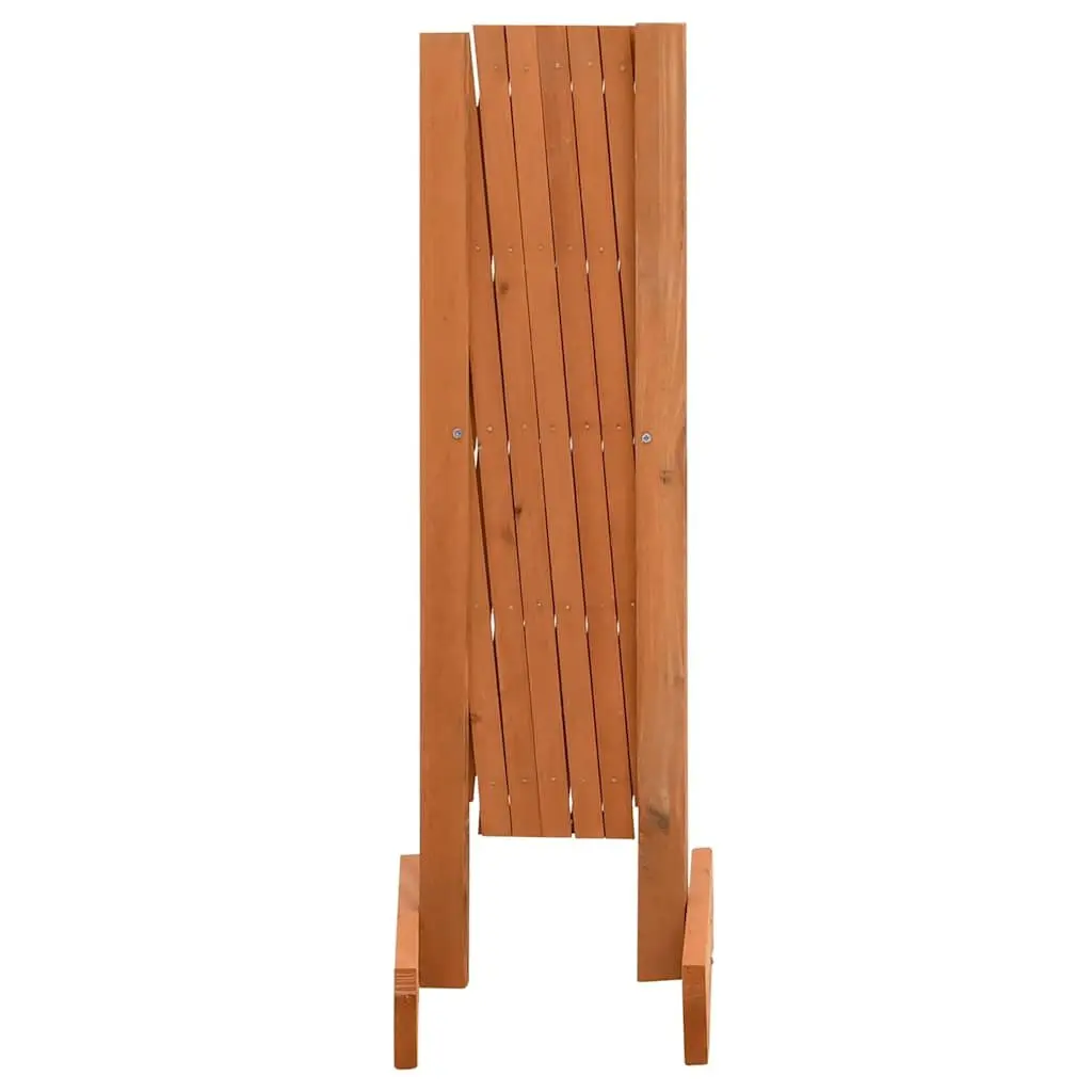 Garden Trellis Fence Panel Solid Firwood 120x60cm Orange Expandable Outdoor Privacy Screen