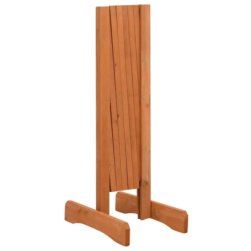 Garden Trellis Fence Panel Solid Firwood 120x60cm Orange Expandable Outdoor Privacy Screen