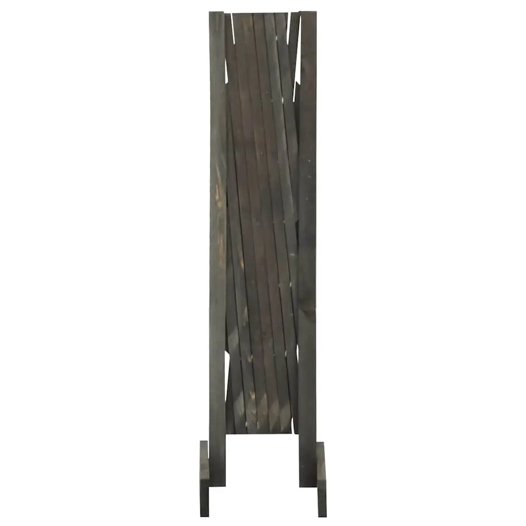 Garden Trellis Fence Panel Wooden Expandable 120x90 cm Grey