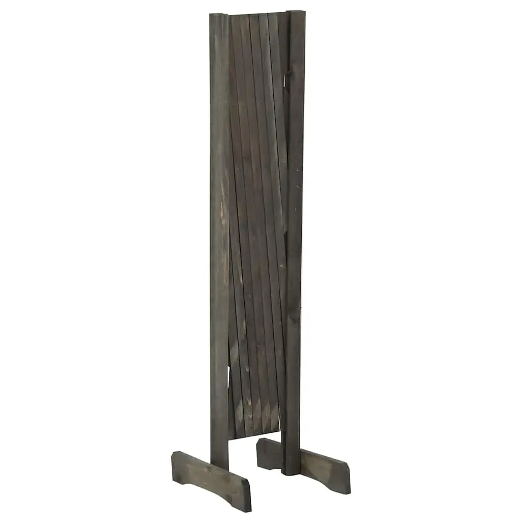 Garden Trellis Fence Panel Wooden Expandable 120x90 cm Grey