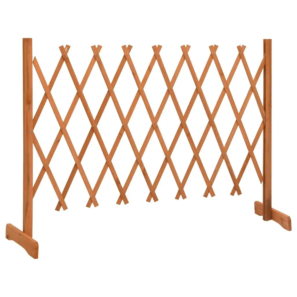 Wooden Garden Trellis Panel Expandable Outdoor Climbing Plant Support 150cm Orange