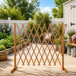 Versatile Expandable Wooden Trellis for Your Outdoor Spaces 180cm