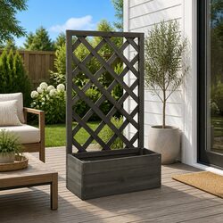 Grey Trellis Planter: Perfect for Your Garden Setup