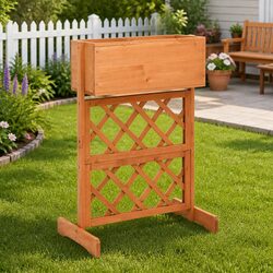 Practical Orange Garden Trellis Planter for Outdoor Use